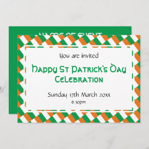 HAPPY ST PATRICK'S DAY Event Celebration Invitation