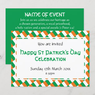 HAPPY ST PATRICK'S DAY Event Celebration Invitation