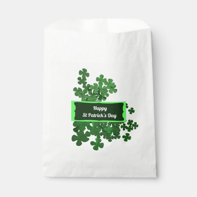 Happy St Patrick's Day Favour Bags (Front)