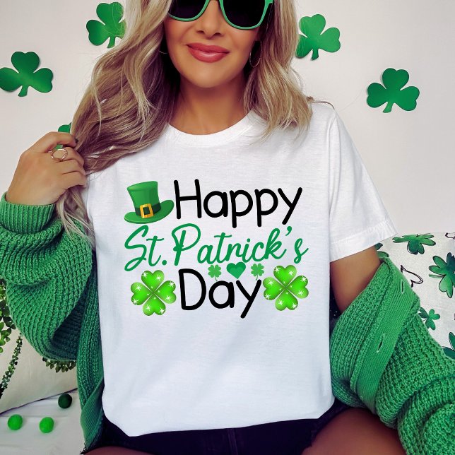 Happy St. Patrick's Day Festive Holiday T-Shirt (Happy St. Patrick's Day Festive Holiday T-Shirt)