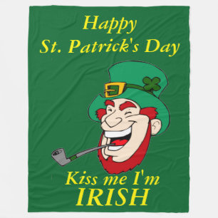 HAPPY ST. PATRICK'S DAY FLEECE BLANKET