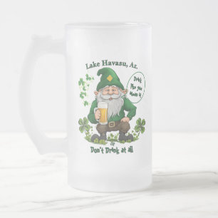 Happy St. Patrick's Day  Frosted Glass Beer Mug