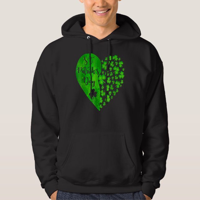 Happy St  Patrick's Day Funny Saint Patrick Irish  Hoodie (Front)