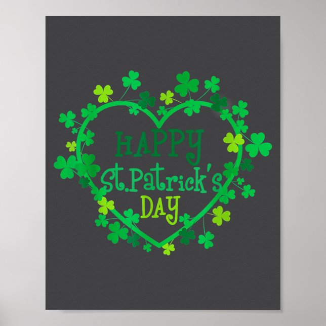 Happy St. Patrick's Day Funny Saint Patrick Irish  Poster (Front)