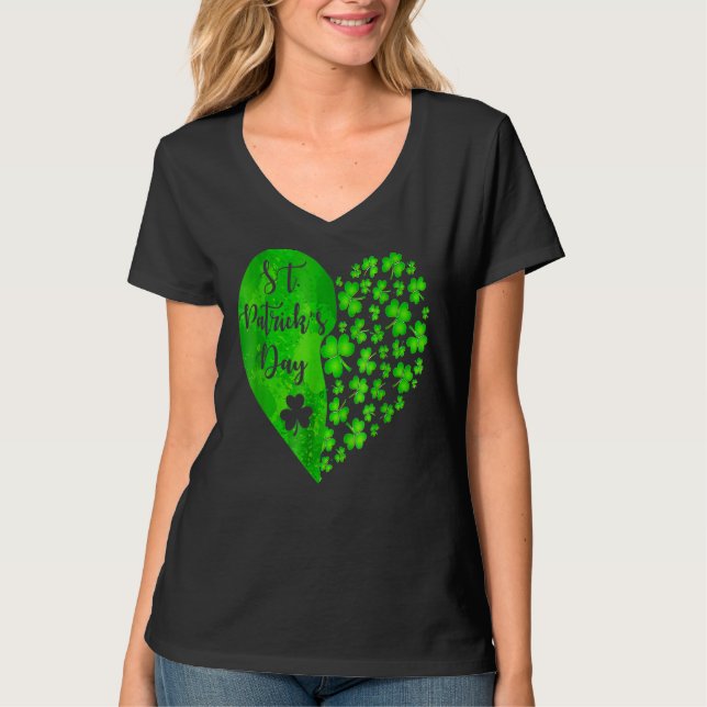 Happy St  Patrick's Day Funny Saint Patrick Irish  T-Shirt (Front)