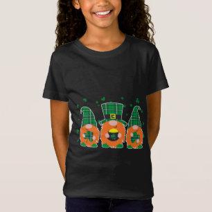 Happy St. Patrick's Day Funny Three Gnomes Holding T-Shirt