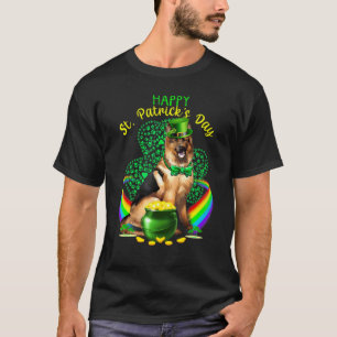 Happy St Patricks Day German Shepherd Leprechaun S T-Shirt