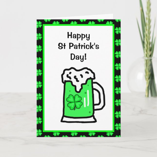Happy St Patrick's Day, Get Ready to Stumble Card (Front)