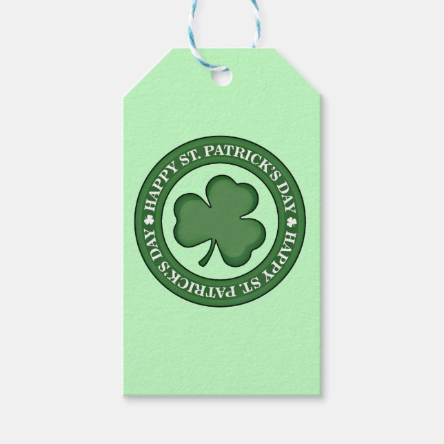Happy St. Patricks Day Gift Tags (Front)
