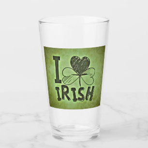 Happy St Patrick's Day Glass