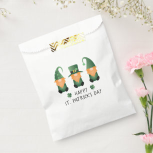 Happy St Patricks Day Gnomes Green Orange Favour Bags