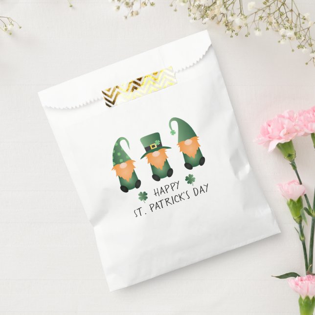 Happy St Patricks Day Gnomes Green Orange Favour Bags (Sealed)