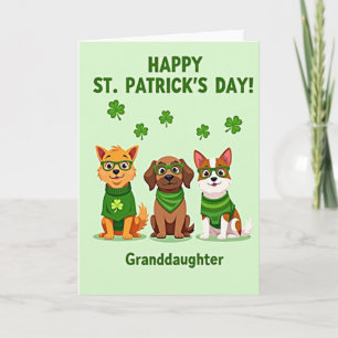 Happy St Patricks Day Granddaughter Card