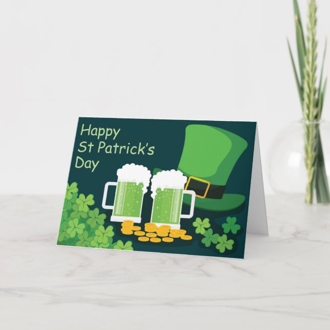 Happy St. Patrick's Day Holiday Card (Front)