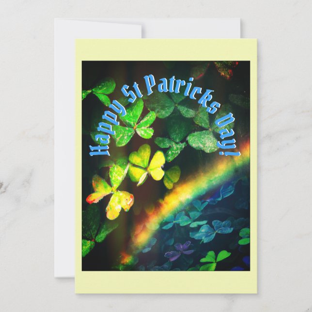 Happy St Patricks Day Holiday Card (Front)