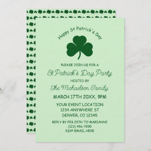 Happy St Patrick's Day Invitation