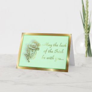 HAPPY ST. PATRICKS DAY IRISH CLOVER - ST. PADDY'S CARD