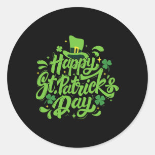 Happy St Patrick's Day - Irish Heritage St Patty's Classic Round Sticker