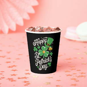 Happy St Patrick's Day Irish Heritage St Patty's  Paper Cups