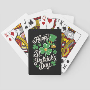 Happy St Patrick's Day Irish Heritage St Patty's  Playing Cards
