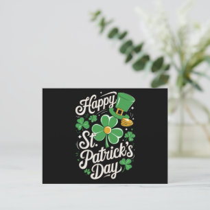 Happy St Patrick's Day Irish Heritage St Patty's  Postcard