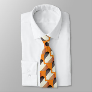 Happy St. Patrick's Day   Irish Orange Hearts Tie