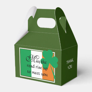 HAPPY ST PATRICK'S DAY Irish Shamrock Blessing Favour Box