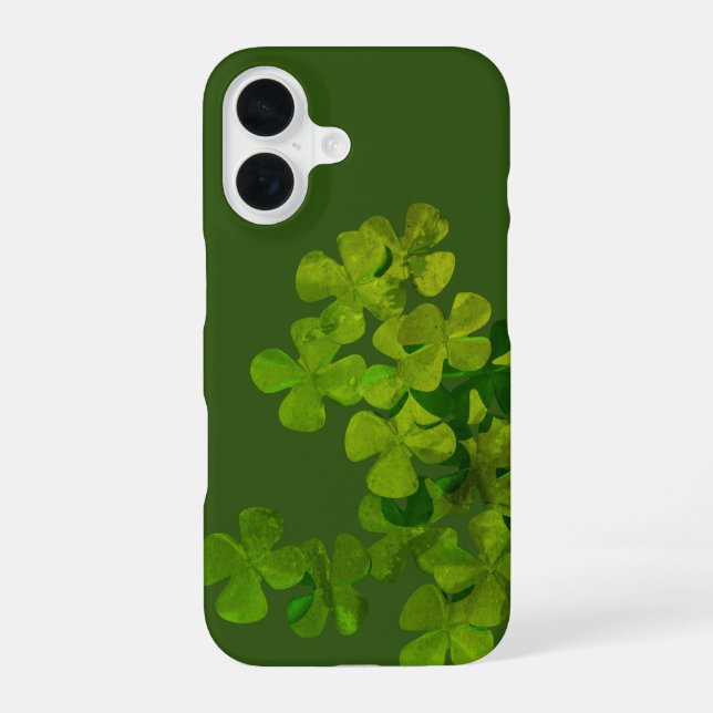 Happy St.Patrick's Day,irish shamrocks iPhone 16 Case (Back)