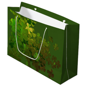 Happy St.Patrick's Day,irish shamrocks Large Gift Bag