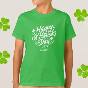 Happy St Patricks Day Irish Shamrocks Personalised T-Shirt
