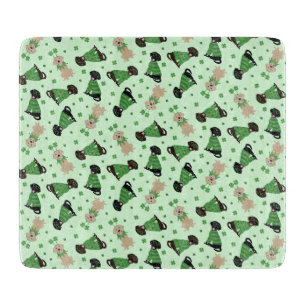 Happy St Patricks Day Labrador Retriever Dogs Cutting Board