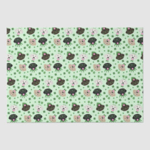 Happy St Patricks Day Labrador Retriever Dogs Tissue Paper