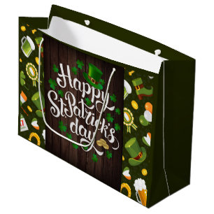 Happy St. Patrick's Day Large Gift Bag