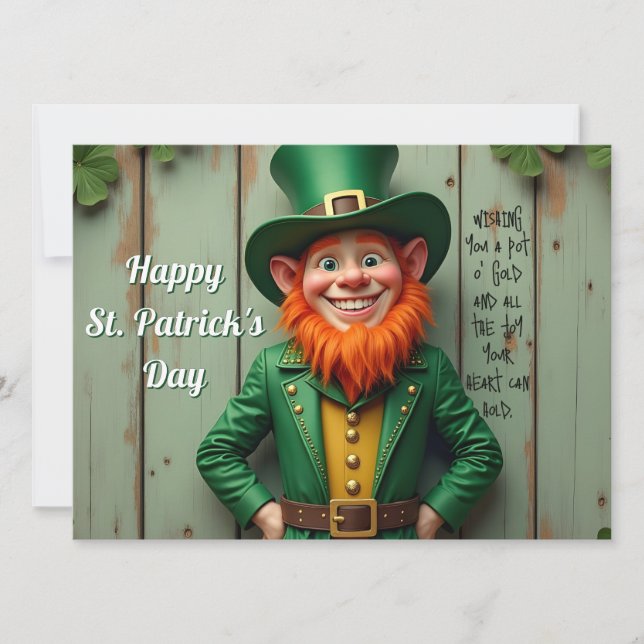 Happy St. Patrick's Day Leprechaun (Front)