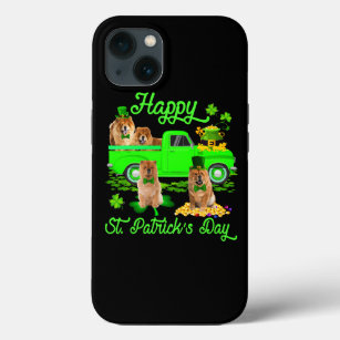 Happy St. Patricks Day Leprechaun Chow Chow Green  Case-Mate iPhone Case