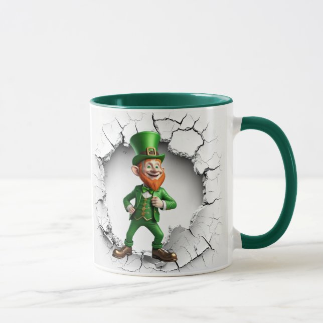 Happy St. Patrick's Day Leprechaun  Mug (Right)