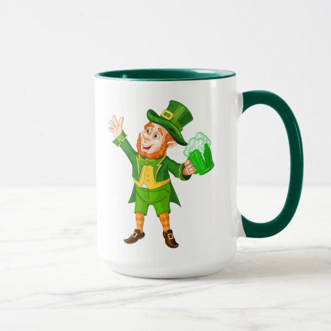 Happy St. Patrick's Day Leprechaun  Mug (Right)