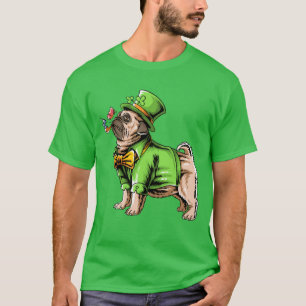Happy St. Patrick's Day Leprechaun Pug T-Shirt
