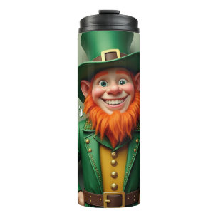 Happy St. Patrick's Day Leprechaun Thermal Tumbler