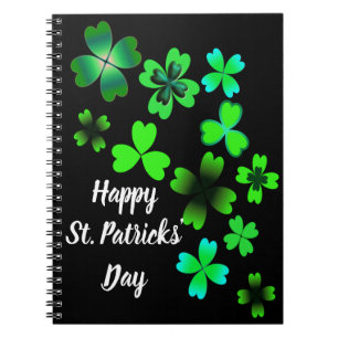 Happy St. Patrick's Day, Lucky Clovers Notebook