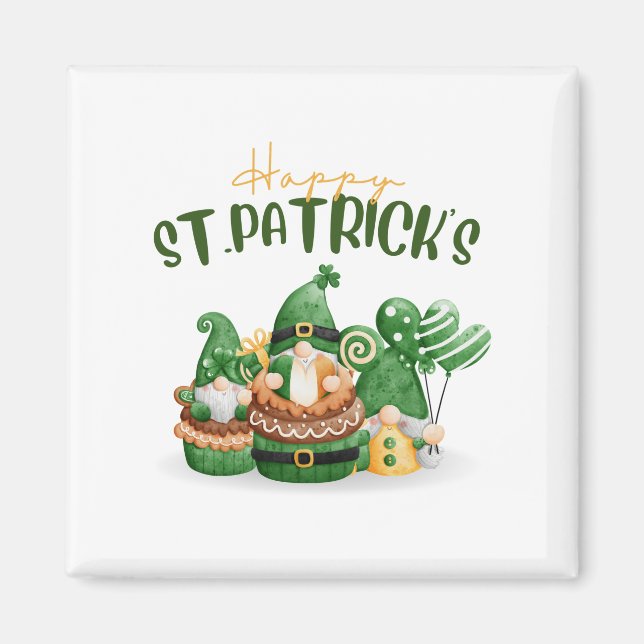 Happy St. Patricks Day -Lucky Irish Clover Party   Magnet (Front)