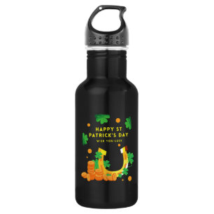Happy St. Patricks Day -Lucky Irish Shamrock       532 Ml Water Bottle