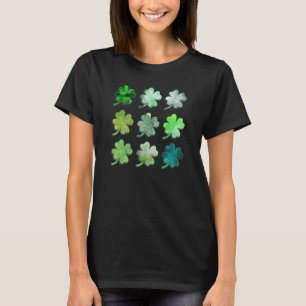 Happy St Patricks Day Lucky Shamrocks Four Leaf Cl T-Shirt