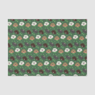 Happy St Patricks Day Maltipoo Dogs Tissue Paper