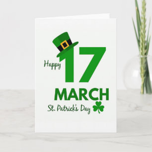 Happy St Patricks Day March Card