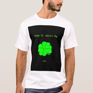 Happy St. Patrick's Day Men's White Basic T Shirt