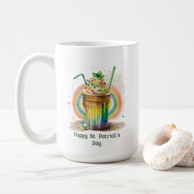 Happy St. Patrick's Day Mug (With Donut)