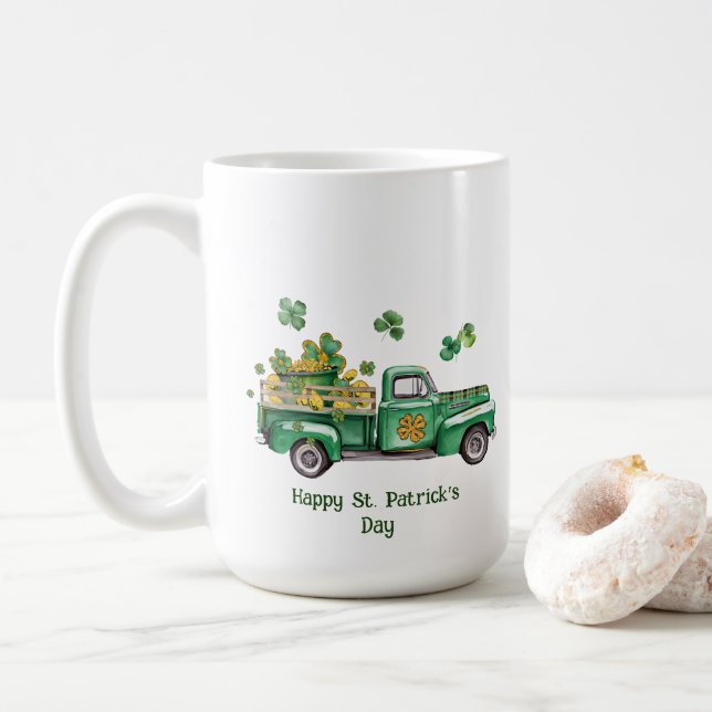 Happy St. Patrick's Day Mug (With Donut)