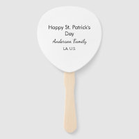 Happy st. Patrick's day name family place simple g