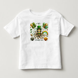 Happy St. Patrick's Day Octopus Toddler T-Shirt